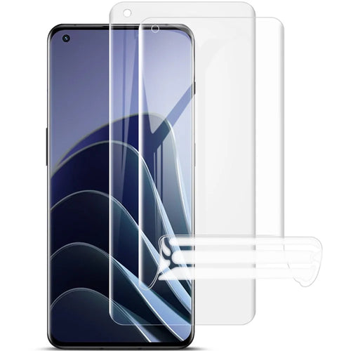 IMAK 2Pcs/Set Hydrogel Film III Screen Protector for OnePlus 9 Pro/10 Pro, High Definition Anti-scratch Soft TPU Film - 1