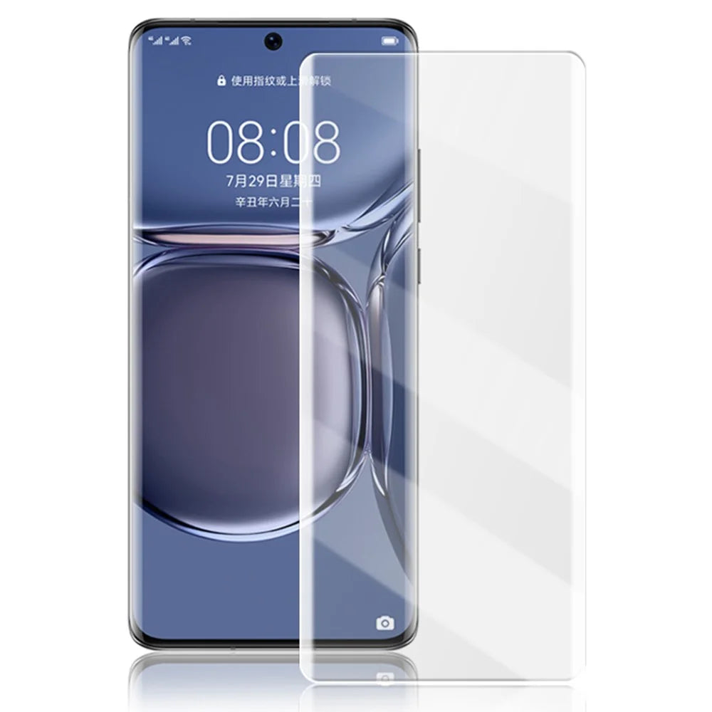 MOCOLO 3D Curved Edges Screen Protector for Huawei P50 Pro Tempered Glass Complete Covering UV Film - 1