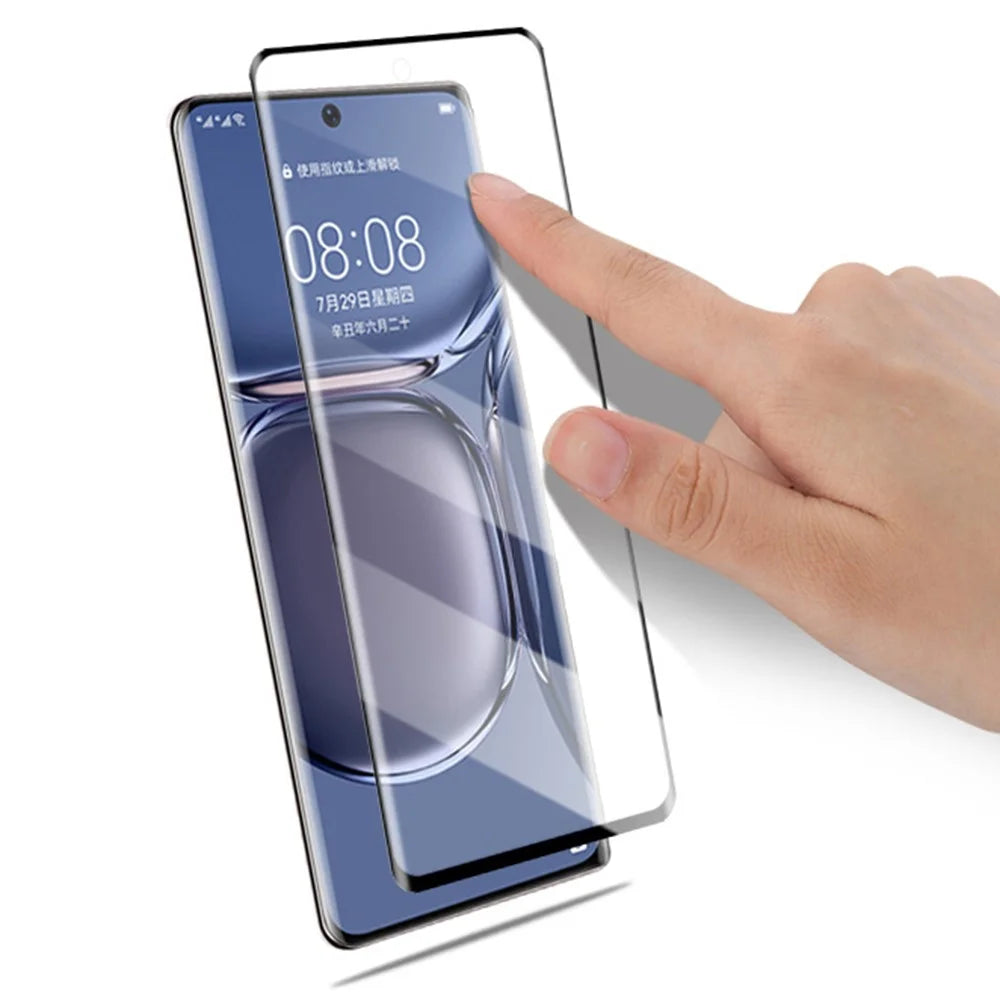 MOCOLO For Huawei P50 Pro Screen Protector 3D Curved Edges Ultra Clear Tempered Glass Film with Full Glue - 4