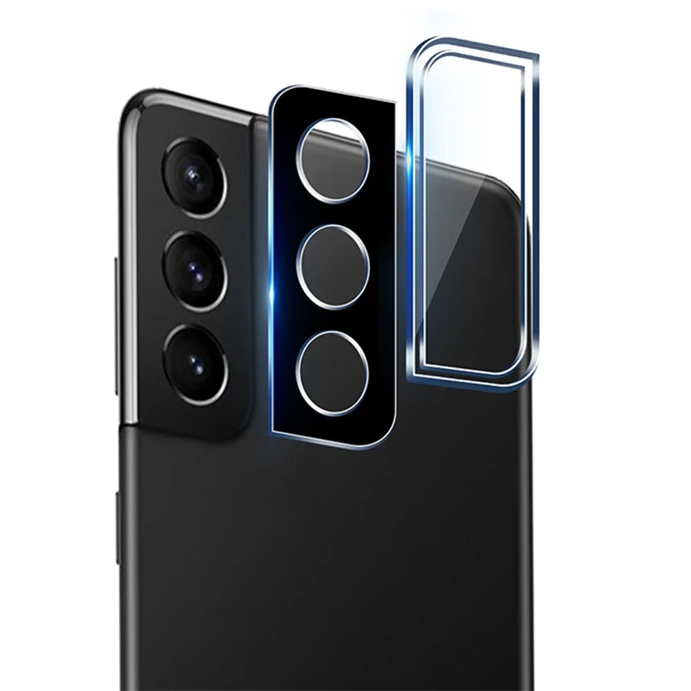 MOCOLO Camera Lens Protector for Samsung Galaxy S22 5G, Silk Printing Full Glue Full Scratch Protection Tempered Glass Camera Lens Cover - Black - 2