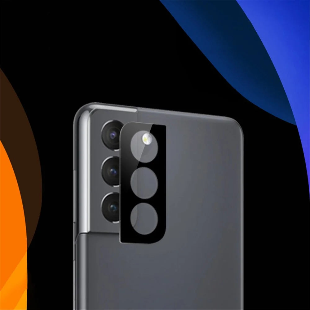 MOCOLO Camera Lens Protector for Samsung Galaxy S22 5G, Silk Printing Full Glue Full Scratch Protection Tempered Glass Camera Lens Cover - Black - 4