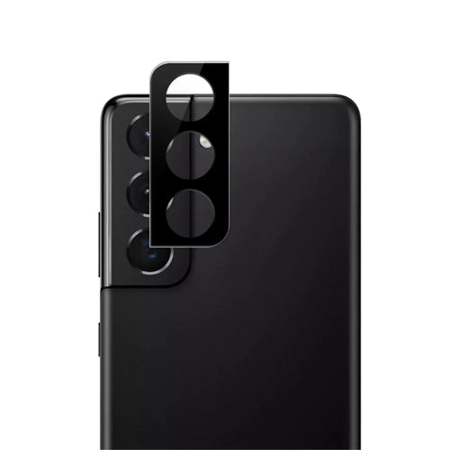 MOCOLO for Samsung Galaxy S21 4G/5G 9H Ultra Clear Silk Printing Anti-explosion Full Glue Clear Tempered Glass Camera Lens Screen Protector - Black - 1