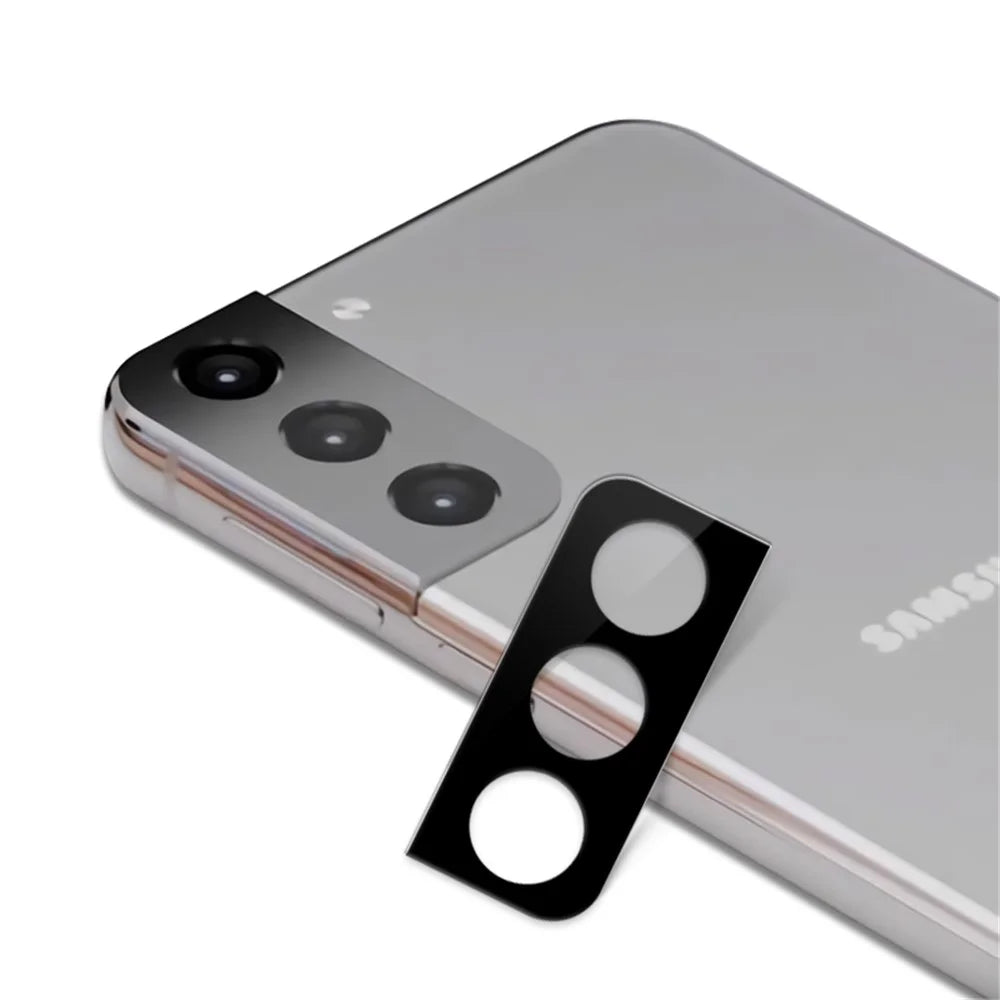 MOCOLO for Samsung Galaxy S21 4G/5G 9H Ultra Clear Silk Printing Anti-explosion Full Glue Clear Tempered Glass Camera Lens Screen Protector - Black - 2