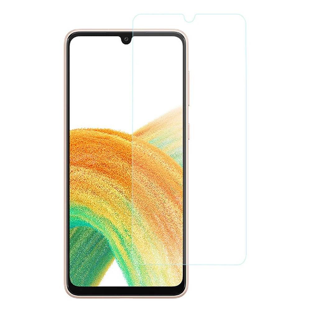 For Samsung Galaxy A33 5G Ultra Clear Tempered Glass Film 0.3mm Arc Edge Explosion-proof Screen Protector Guard - 1