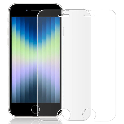 AMORUS 2Pcs/Pack Crystal Clear Screen Protector for iPhone 7 4.7 inch/8 4.7 inch/SE (2020)/(2022), HD Anti-fingerprint Full Glue Tempered Glass Film - 1