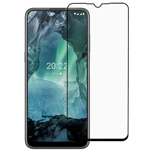 Silk Printing Screen Protector for Nokia G11 / G21, HD Clarity Tempered Glass Full Cover Full Glue Anti-explosion Easy Installation Film - 1
