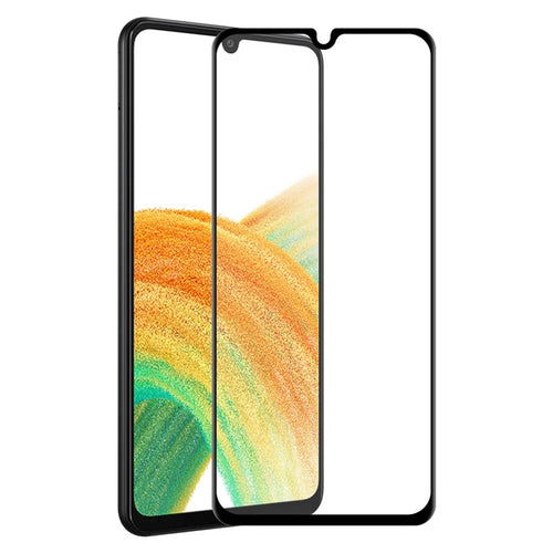 HAT PRINCE 2.5D Arc Edge Screen Film for Samsung Galaxy A33 5G, 0.26mm Full Glue Full Size 9H Tempered Glass Screen Protector - 1