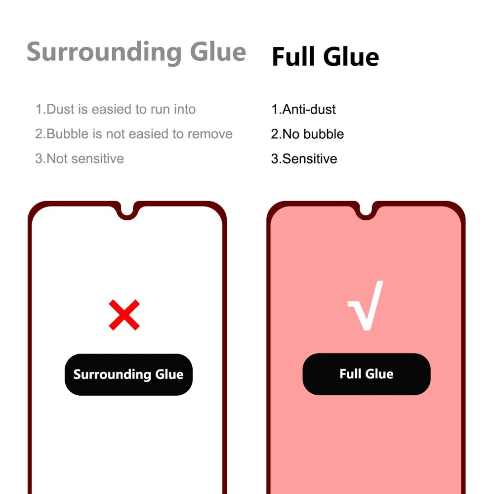 HAT PRINCE 2.5D Arc Edge Screen Film for Samsung Galaxy A33 5G, 0.26mm Full Glue Full Size 9H Tempered Glass Screen Protector - 3