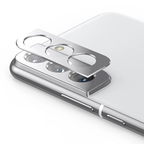 ENKAY HAT PRINCE For Samsung Galaxy S22 5G/S22+ 5G Aluminum Alloy Camera Lens Protector Anti-scratch Protective Cover - Silver - 1