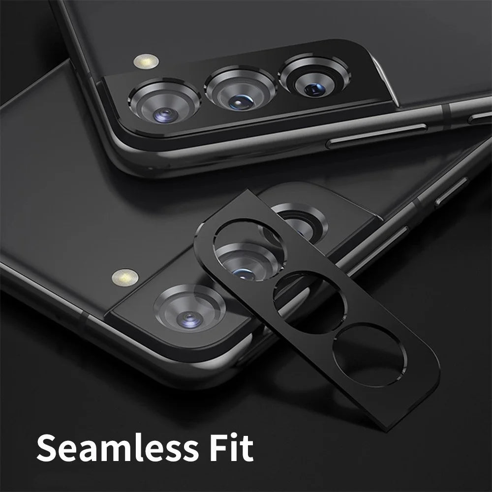 ENKAY HAT PRINCE For Samsung Galaxy S22 5G/S22+ 5G Aluminum Alloy Camera Lens Protector Anti-scratch Protective Cover - Silver - 2