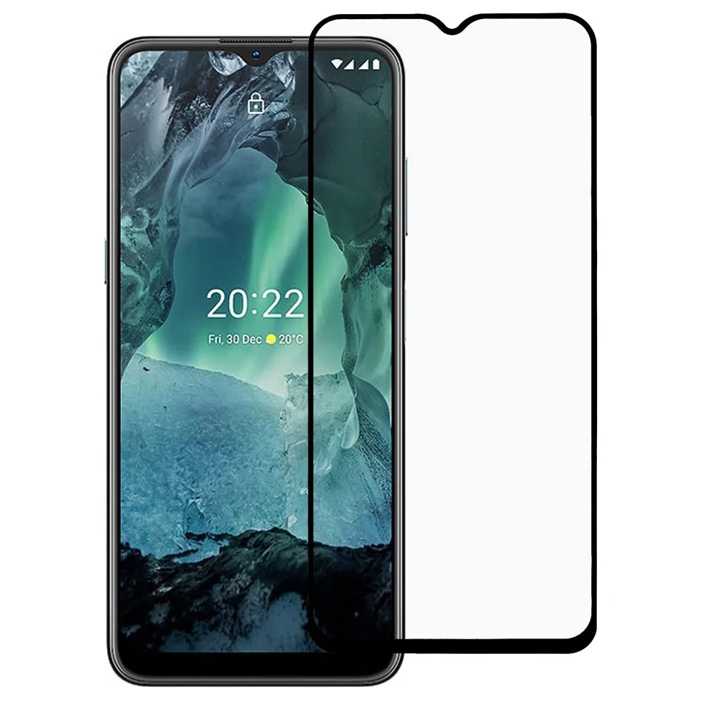 Fo Nokia G11 Anti-scratch Shockproof Cell Phone Tempered Glass Film Super Clear Silk Printing Full Covering Full Glue Screen Protector - 1