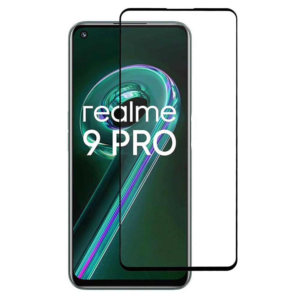 Full Glue Silk Printing Anti-explosion Tempered Glass Film for Realme 9 Pro 5G / 9 5G / V25 / OnePlus Nord CE 2 Lite 5G, Full Screen Coverage Bubble Free HD Protector Film - 1