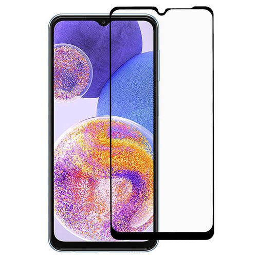 Full Glue Ultra Clear Silk Printing Tempered Glass Film for Samsung Galaxy A23 4G / 5G (Global Version), High Definition Full Screen Protector Film - 1