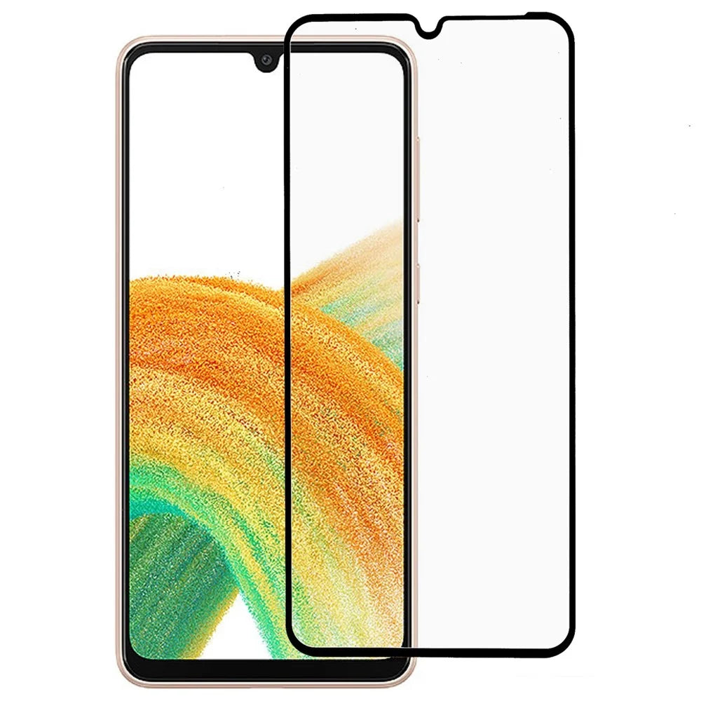 Full Glue Ultra Clear Silk Printing Tempered Glass Film for Samsung Galaxy A33 5G, HD Arc Edge Full Screen Protector Film - 1