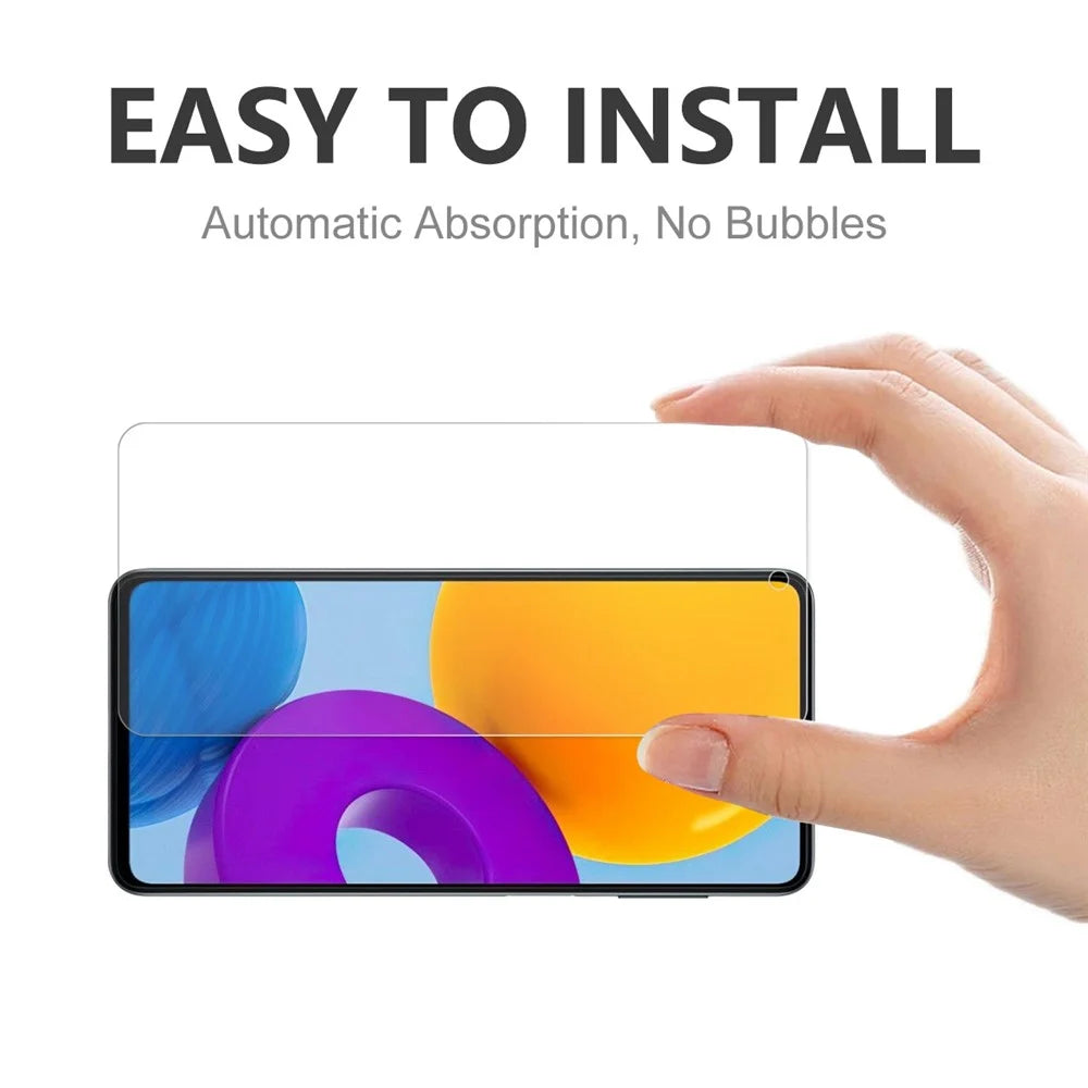HAT PRINCE for Samsung Galaxy M52 5G Sensitive Touch 0.26mm 2.5D Arc Edge Full Glue 9H Tempered Glass Screen Protector - 5