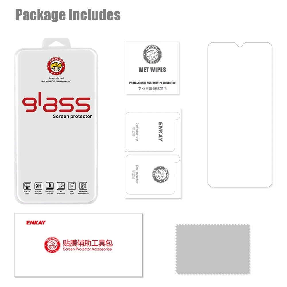 HAT PRINCE for Samsung Galaxy A33 5G Tempered Glass Film 2.5D Arc Edge 9H 0.26mm Full Glue Screen Protector - 6