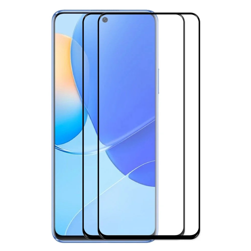 HAT PRINCE 2Pcs/Pack Full Coverage Screen Film for Huawei nova 9 SE, HD Anti-explosion 0.26mm 2.5D Arc Edge 9H Full Glue Tempered Glass Screen Protector - 1