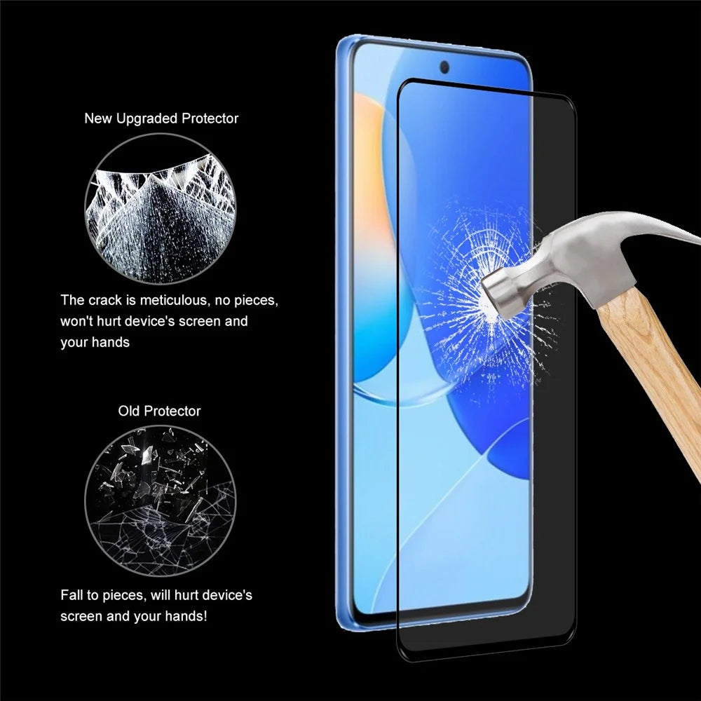 HAT PRINCE 2Pcs/Pack Full Coverage Screen Film for Huawei nova 9 SE, HD Anti-explosion 0.26mm 2.5D Arc Edge 9H Full Glue Tempered Glass Screen Protector - 6