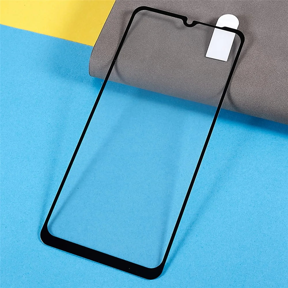 For Samsung Galaxy M33 5G (Global Version)/(India Version) Full Coverage Tempered Glass Screen Protector High Clarify Full Glue Silk Printing Anti-Shatter Film - 3