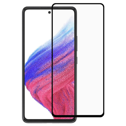 For Samsung Galaxy A53 5G Tempered Glass Film Full Glue Full Coverage Silk Printing Screen Protector - 1