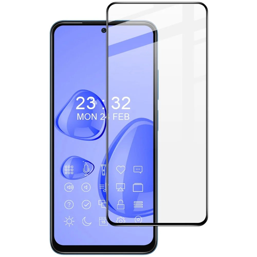 IMAK Pro+ Series for Realme 9i / 9 Pro 5G / 9 5G / V25 / OnePlus Nord CE 2 Lite 5G Full Coverage AGC Tempered Glass Screen Film, Anti-Burst Full Glue Front Screen Film - 1