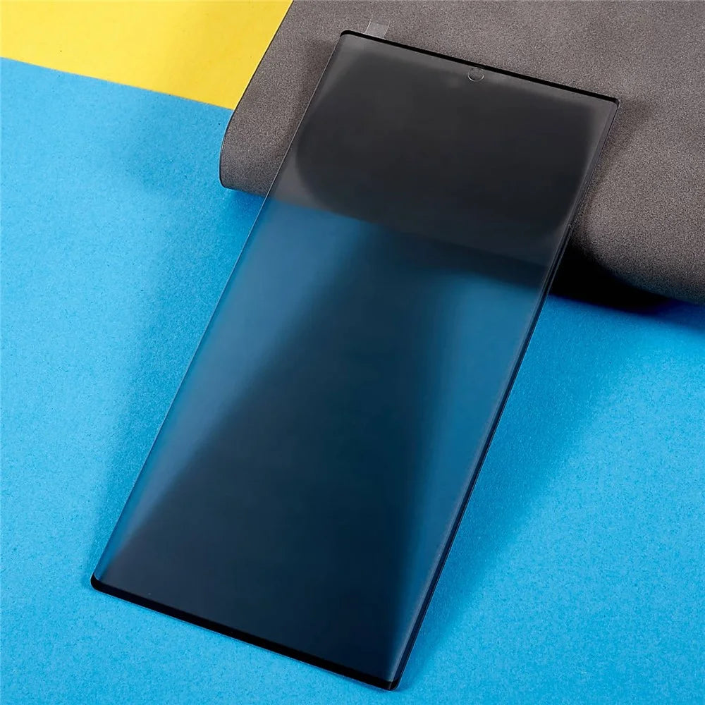 For Samsung Galaxy S22 Ultra 5G Anti-Spy Tempered Glass Screen Protector Full Coverage Full Glue Silk Printing Anti-Peeping Film Guard - 6
