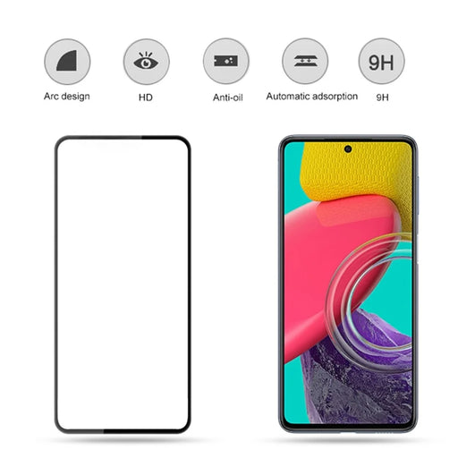 MOCOLO For Samsung Galaxy M53 5G Full Coverage Tempered Glass Film HD Clear Anti-explosion Full Glue Screen Protector - Black - 2