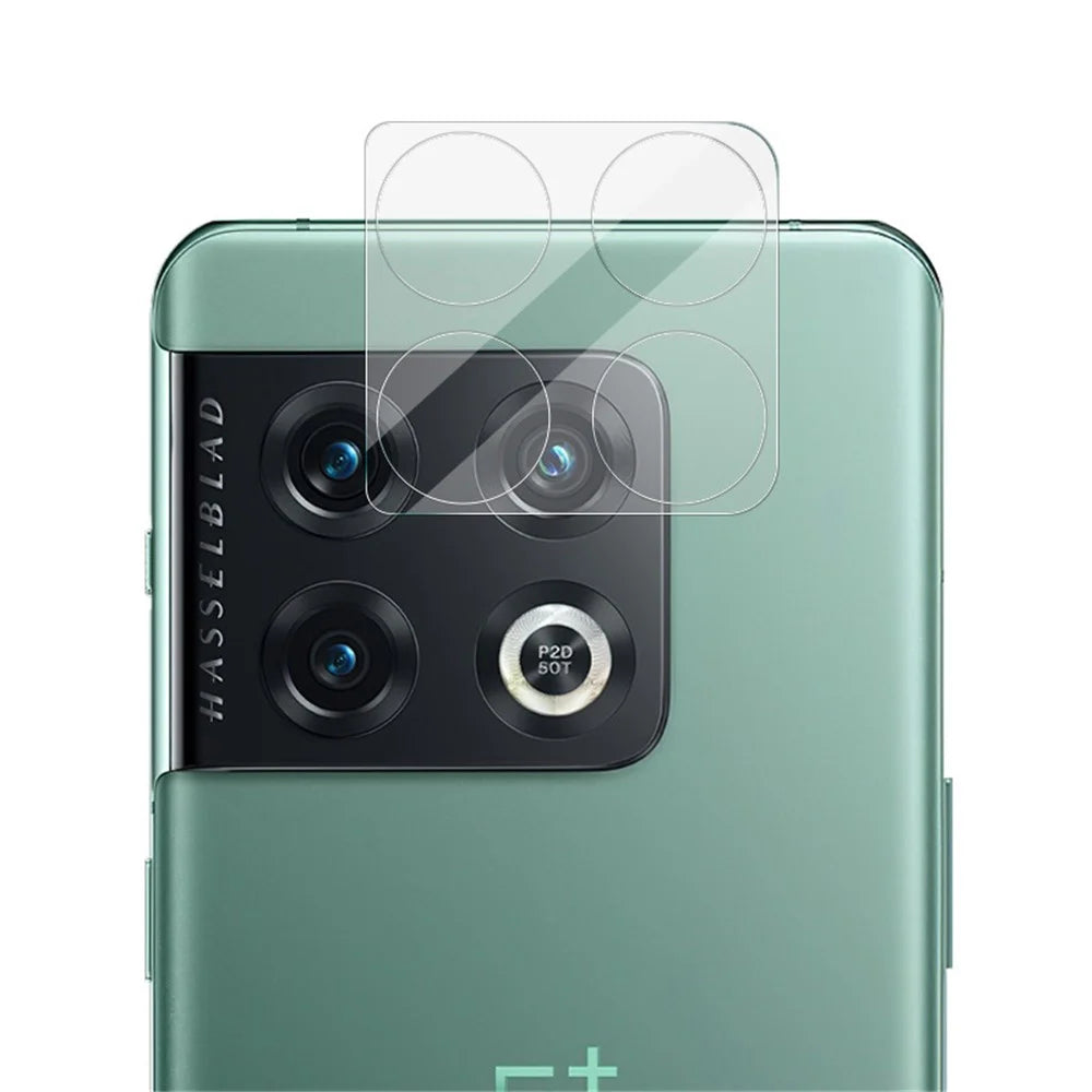 IMAK For OnePlus 10 Pro Anti-stains Ultra Thin HD Full Coverage Tempered Glass Camera Lens Film + Acrylic Lens Cap - 3