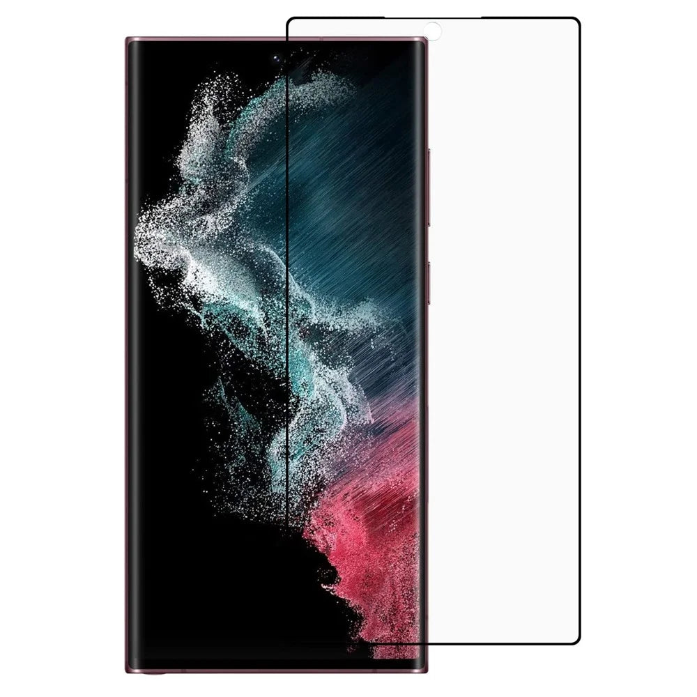 For Samsung Galaxy S22 Ultra 5G High Transparency Soft Screen Protector Full Cover Dust-Free PET Film with Black Edges - 1