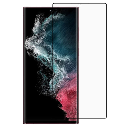For Samsung Galaxy S22 Ultra 5G High Transparency Soft Screen Protector Full Cover Dust-Free PET Film with Black Edges - 1