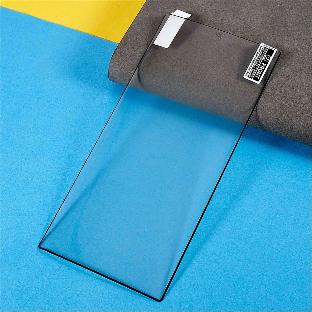 For Samsung Galaxy S22 Ultra 5G High Transparency Soft Screen Protector Full Cover Dust-Free PET Film with Black Edges - 3