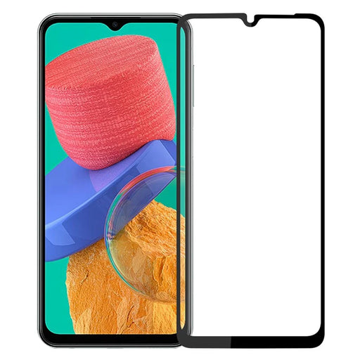 PINWUYO JK Tempered Glass Film Series-2 for Samsung Galaxy M33 5G (Global Version)/(India Version) Full Covering Anti-burst Anti-oil Full Glue Screen Protector - 1