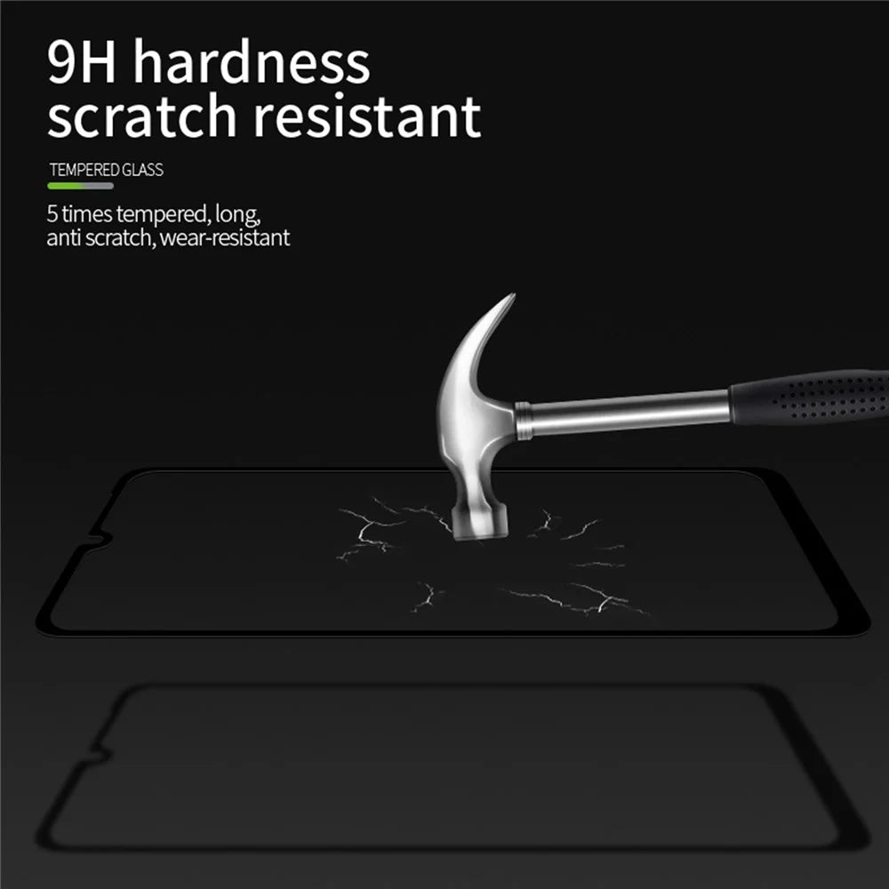PINWUYO JK Tempered Glass Film Series-2 for Samsung Galaxy M33 5G (Global Version)/(India Version) Full Covering Anti-burst Anti-oil Full Glue Screen Protector - 5