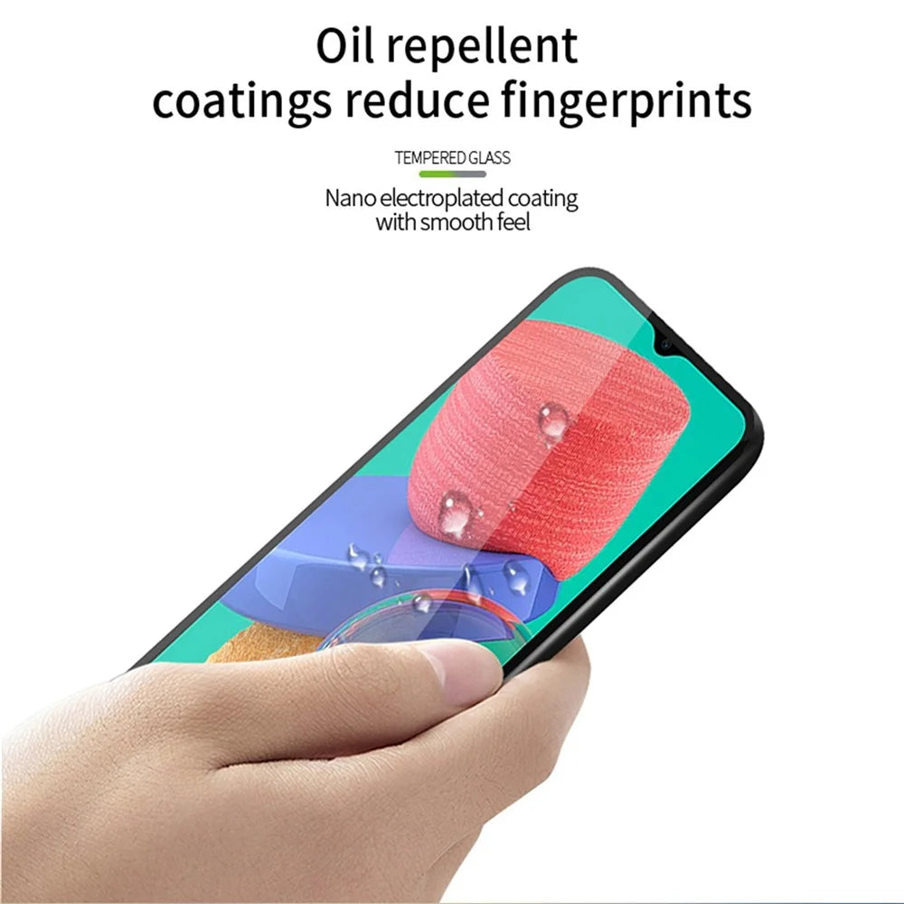 PINWUYO JK Tempered Glass Film Series-2 for Samsung Galaxy M33 5G (Global Version)/(India Version) Full Covering Anti-burst Anti-oil Full Glue Screen Protector - 7