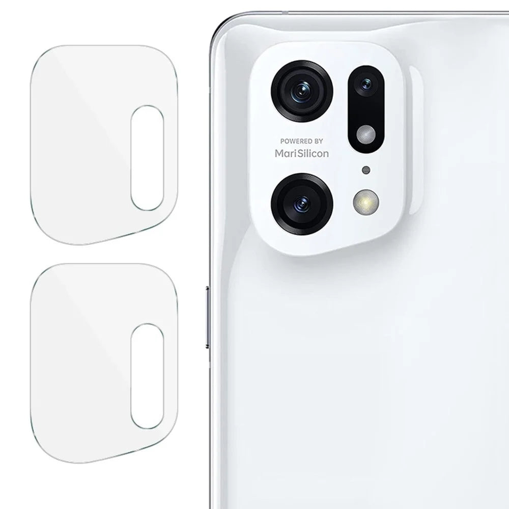 IMAK for Oppo Find X5 Pro 2Pcs/Set Strong Camera Lens Protector Super Transparent Tempered Glass Film - 1