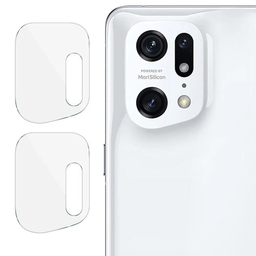 IMAK for Oppo Find X5 Pro 2Pcs/Set Strong Camera Lens Protector Super Transparent Tempered Glass Film - 1