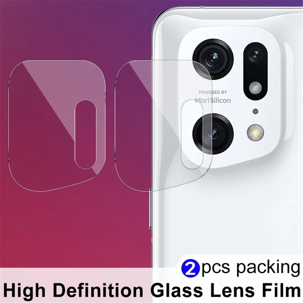 IMAK for Oppo Find X5 Pro 2Pcs/Set Strong Camera Lens Protector Super Transparent Tempered Glass Film - 3
