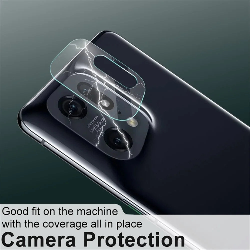 IMAK for Oppo Find X5 Pro 2Pcs/Set Strong Camera Lens Protector Super Transparent Tempered Glass Film - 4