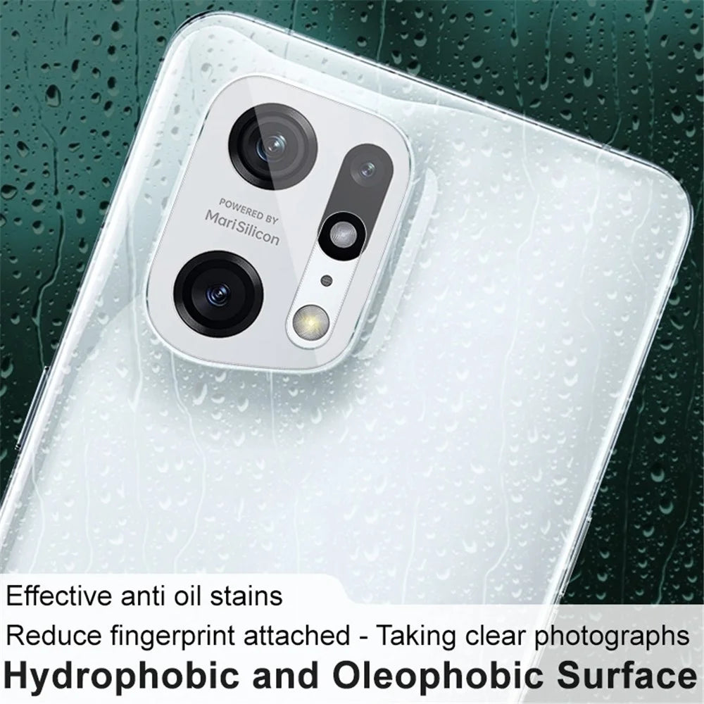 IMAK for Oppo Find X5 Pro 2Pcs/Set Strong Camera Lens Protector Super Transparent Tempered Glass Film - 5
