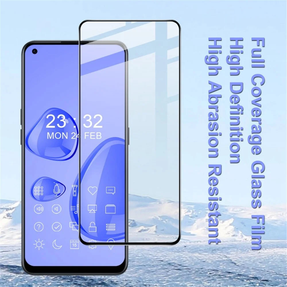 IMAK Pro+ Series for OnePlus Nord CE 2 5G Anti-abrasion AGC Tempered Glass Screen Film, Full Glue Full Screen Protector - 4