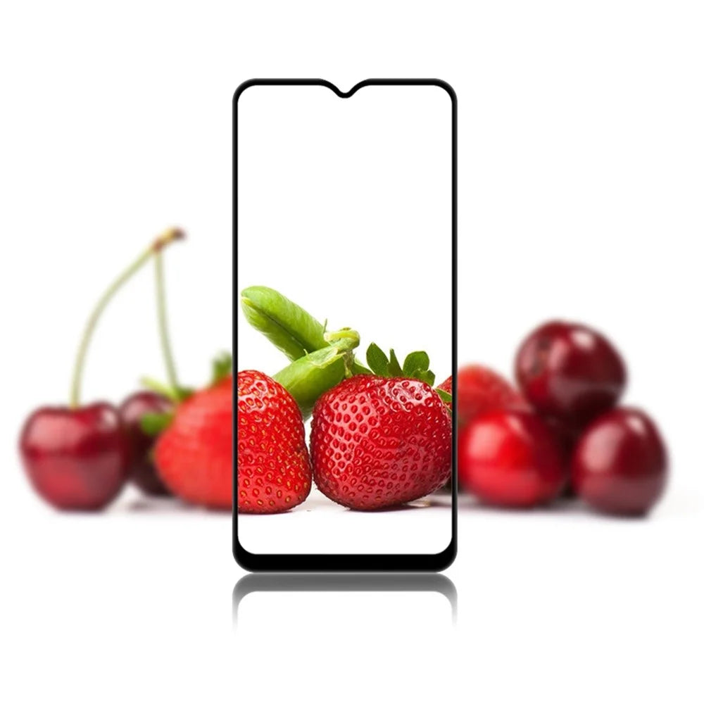 MOCOLO Screen Protector for Samsung Galaxy A03 (164.2mm), Full Cover Full Glue Secondary Hardening Clear Silk Printing Tempered Glass - Black - 6