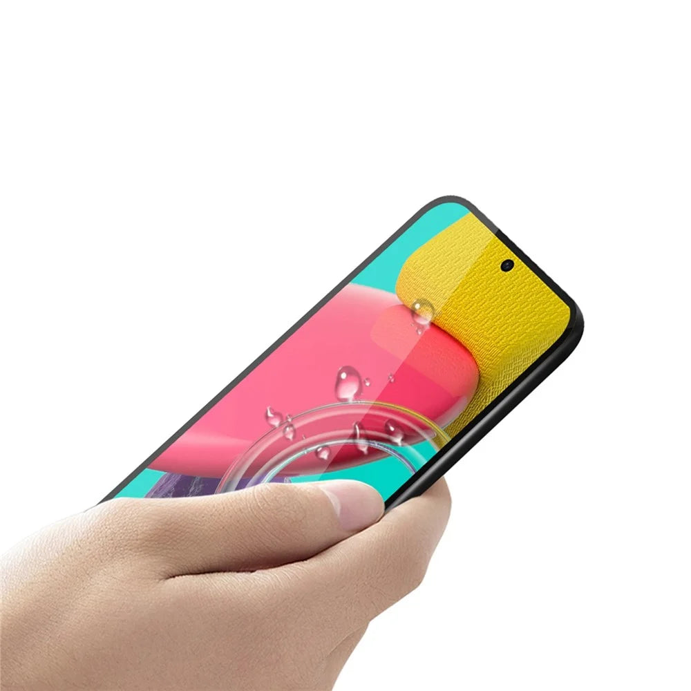 PINWUYO JK Tempered Glass Film Series-2 for Samsung Galaxy M53 5G Full Glue Bubble-free Screen Protector Full Covering Tempered Glass Film - 4