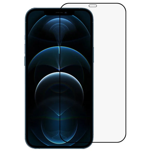 RURIHAI For iPhone 12 6.1 inch/12 Pro 6.1 inch 0.18mm AGC Tempered Glass Silk Printing Screen Protector Shatter-proof Full Glue Full Screen Film - 1