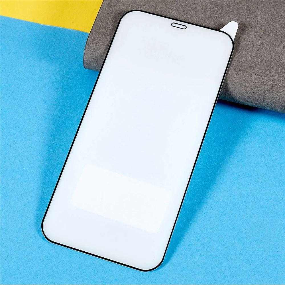 RURIHAI For iPhone 12 6.1 inch/12 Pro 6.1 inch 0.18mm AGC Tempered Glass Silk Printing Screen Protector Shatter-proof Full Glue Full Screen Film - 3