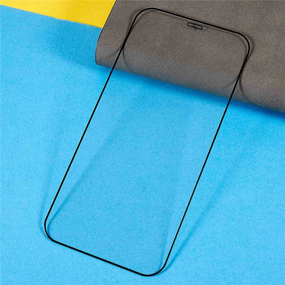 RURIHAI For iPhone 12 6.1 inch/12 Pro 6.1 inch 0.18mm AGC Tempered Glass Silk Printing Screen Protector Shatter-proof Full Glue Full Screen Film - 4