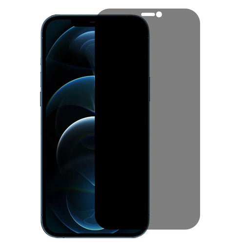 RURIHAI for iPhone 12/ 12 Pro 6.1 inch Anti-Spy AGC Tempered Glass Film Clear Anti-Fingerprint Full Glue 2.5D Privacy Screen Protector - 1