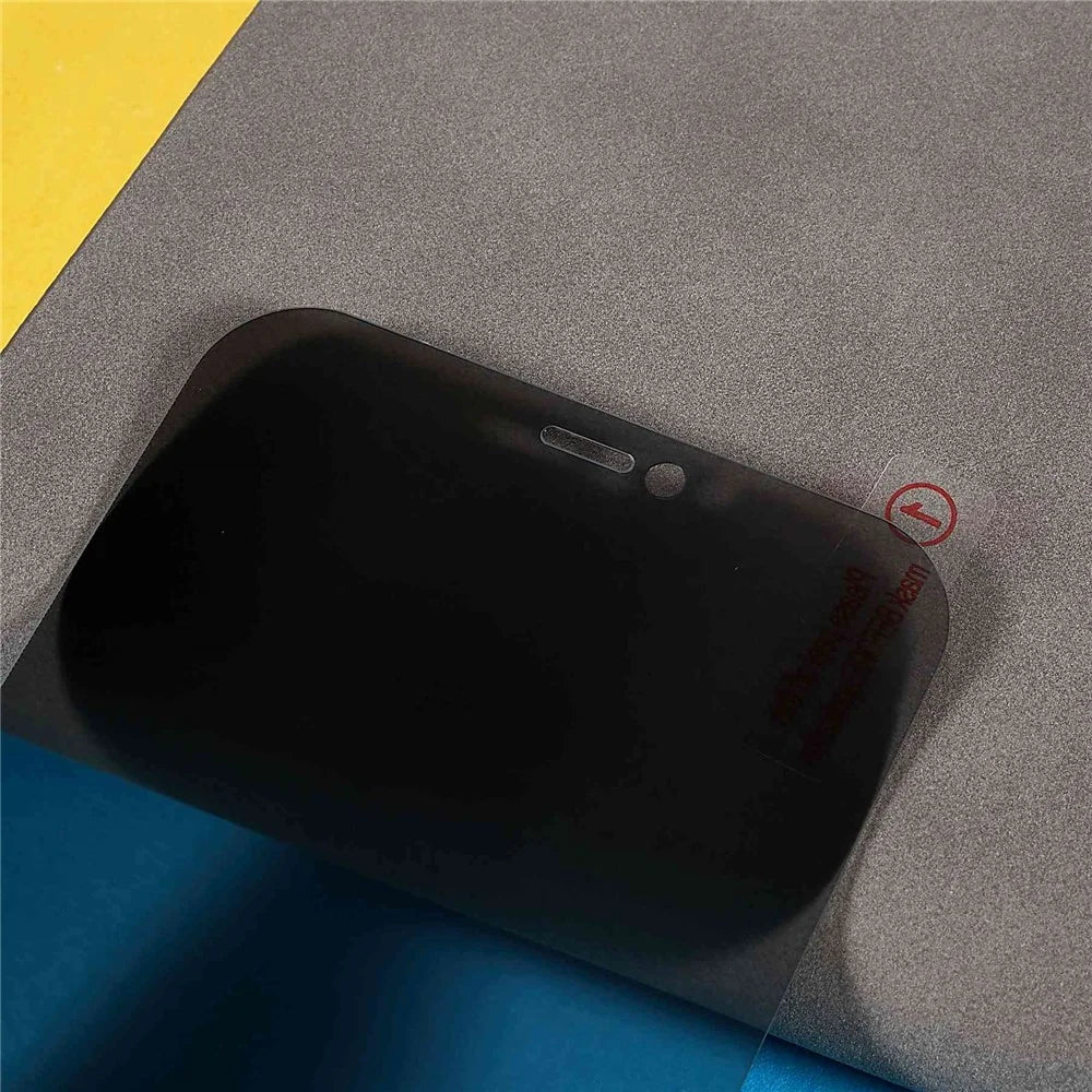 RURIHAI for iPhone 12/ 12 Pro 6.1 inch Anti-Spy AGC Tempered Glass Film Clear Anti-Fingerprint Full Glue 2.5D Privacy Screen Protector - 4