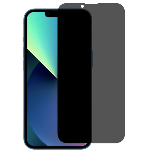 RURIHAI for iPhone 13 / 13 Pro / 14 Clear Anti-peeping Privacy Screen Protector Full Glue Anti-Fingerprint 9H Shatterproof Film - 1
