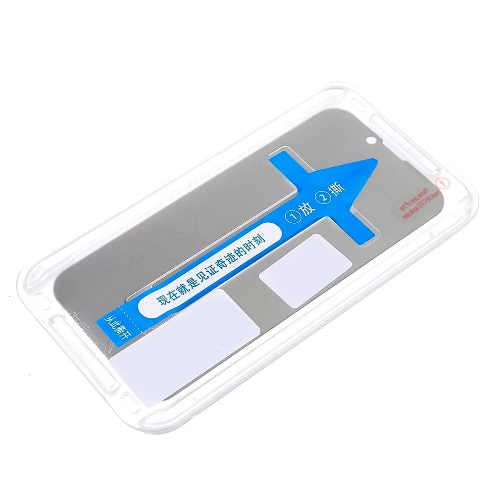 RURIHAI for iPhone 13 / 13 Pro / 14 Clear Anti-peeping Privacy Screen Protector Full Glue Anti-Fingerprint 9H Shatterproof Film - 7