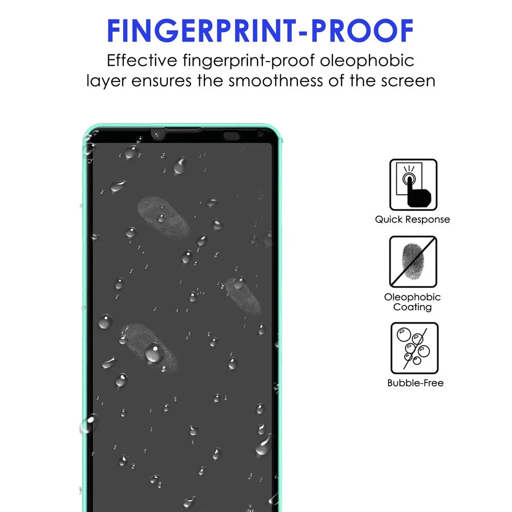For Sony Xperia 10 IV Bubble-free Black Edge Ultra Clear Durable AGC Glass Full Coverage Full Glue Tempered Glass Screen Protector - 2